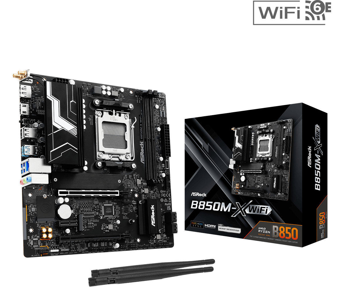 ASROCK جديد B850M-X WIFI 6E AM - مراجعة X870E Atx Motherboard وسعره